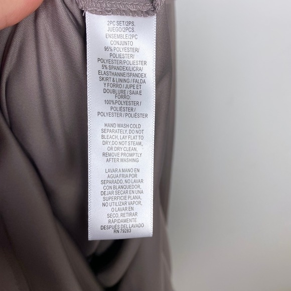 Alex Evenings Sequin A-Line Midi Dress Light Purple Chiffon Formal Overlay 10 - Picture 11 of 12